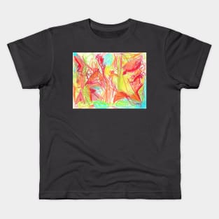 red abstract Kids T-Shirt